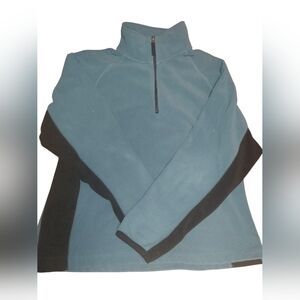 GAP Blue and Black Quarter-Zip Sweatshirt